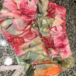Missguided Floral Ruffle Mini Skirt - Pink and Green